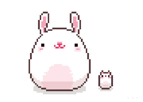 Cute bunnyhopping gif